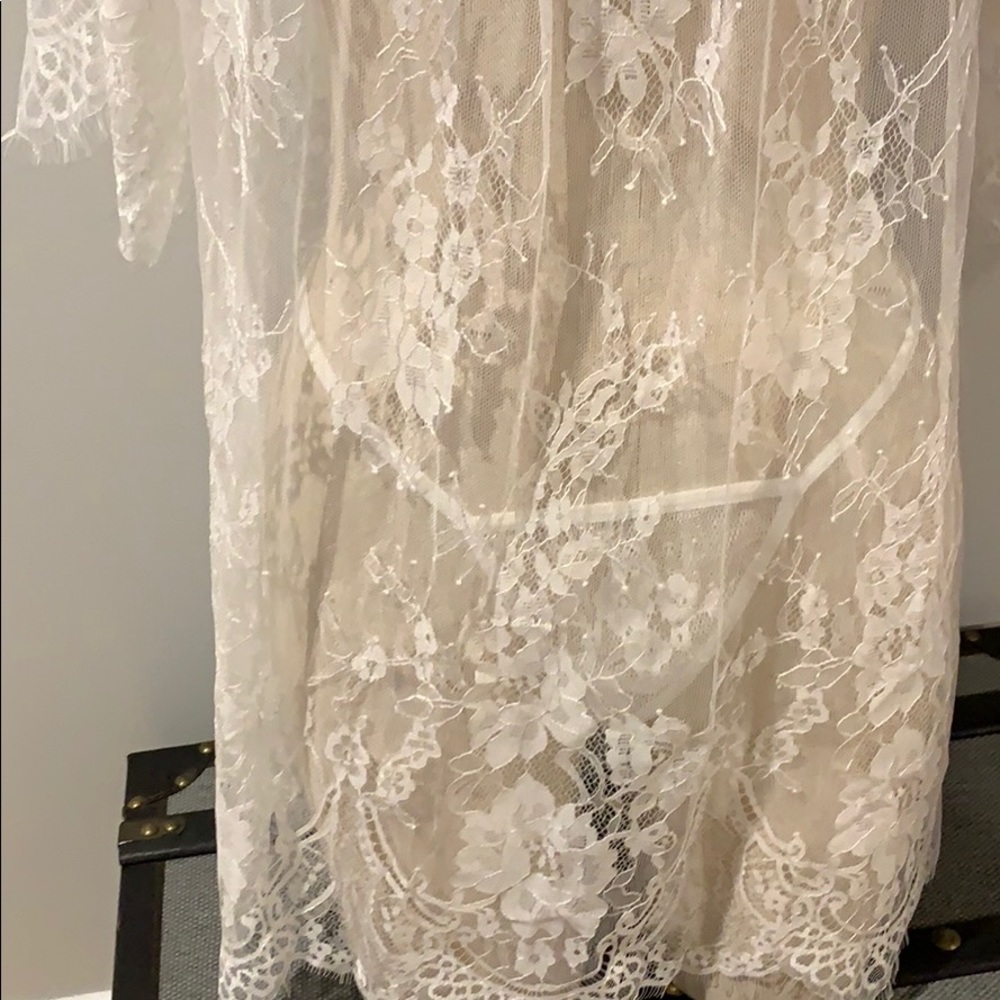 Sheer Lace Tunic & Thong (XL-19 | XXL-21) - Picture 14 of 16